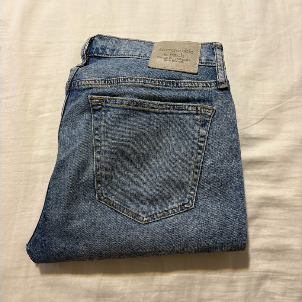 Abercrombie & Fitch Blue Slim Straight Jeans
